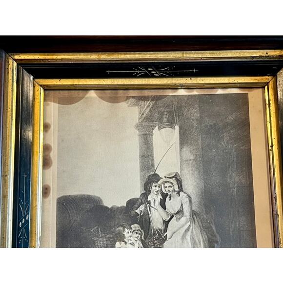 Antique Engraving in Victorian Shadow box Frame-Cries of London-16x14-Trades Art - Picture 4 of 10